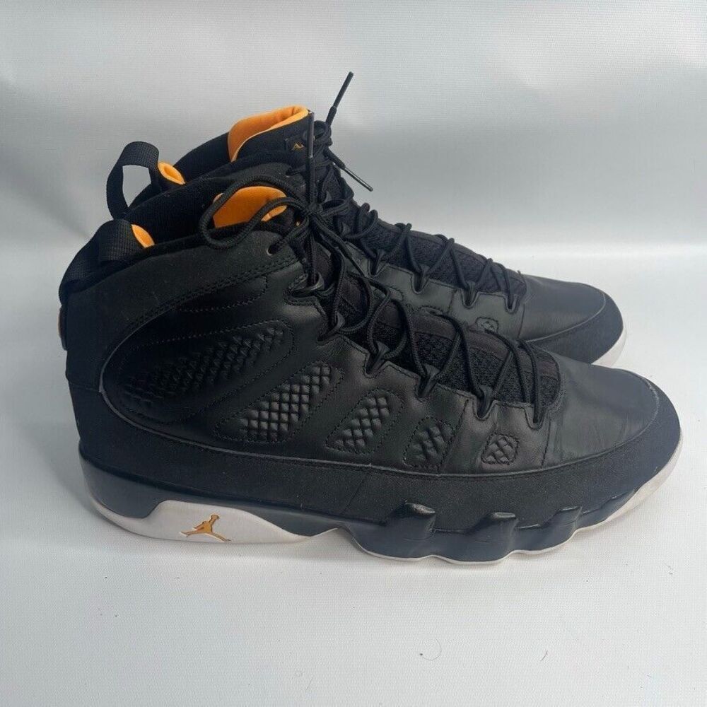 Nike Air Jordan Retro IX 9 Black Citrus 302370-004 Size 14